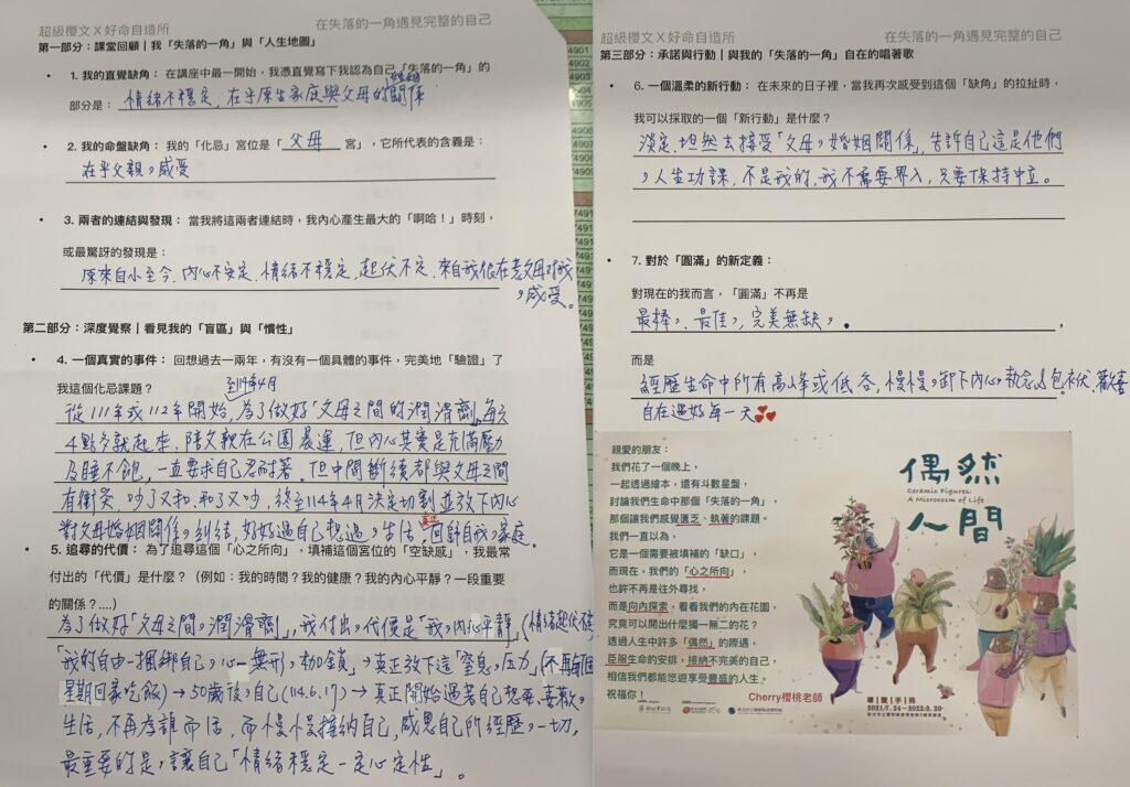 失落的一角課後反思學習單